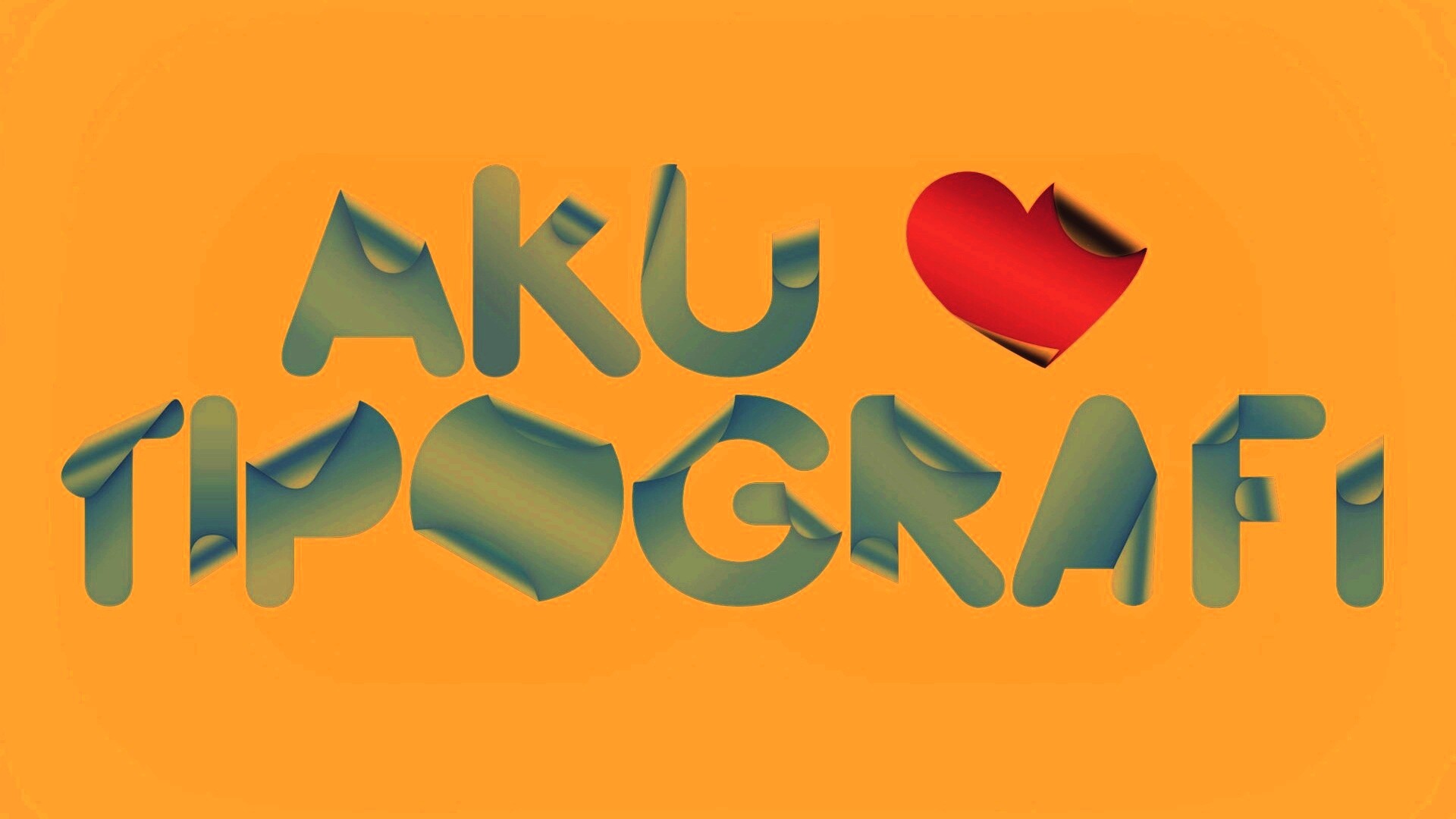 Любовь к типографика обои