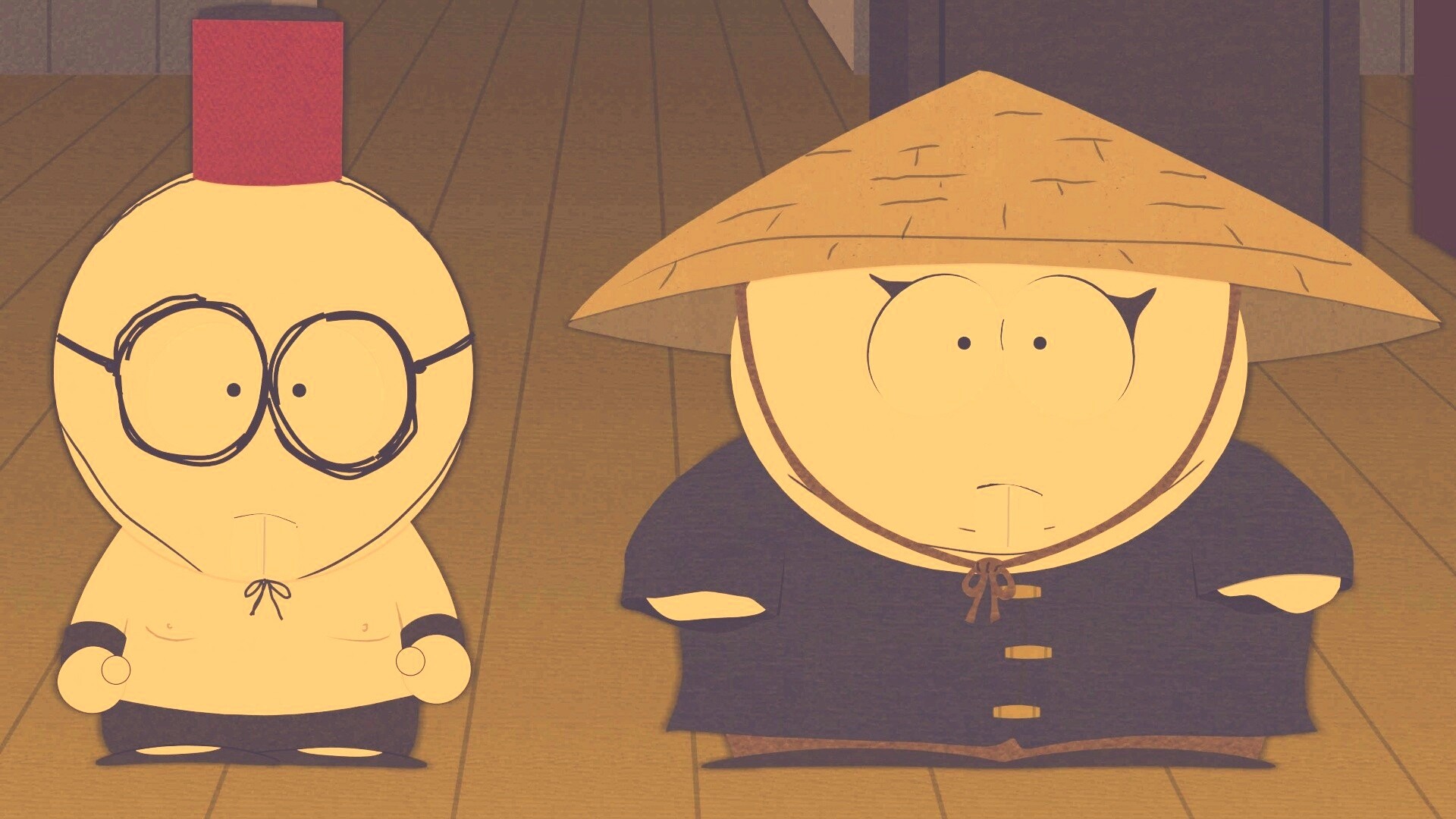 Баттерс Стотч и Эрик Картман в Китайской проблеме обои