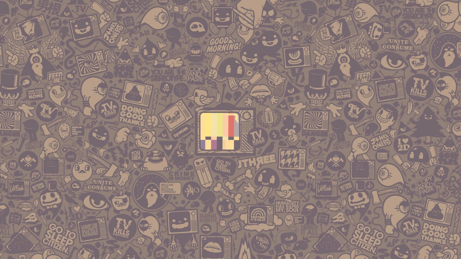 Телевидение убивает всё! обои