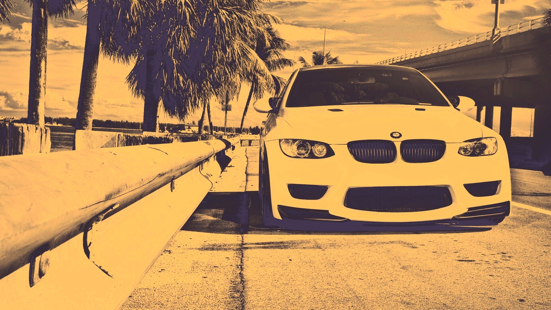 BMW в тропиках обои