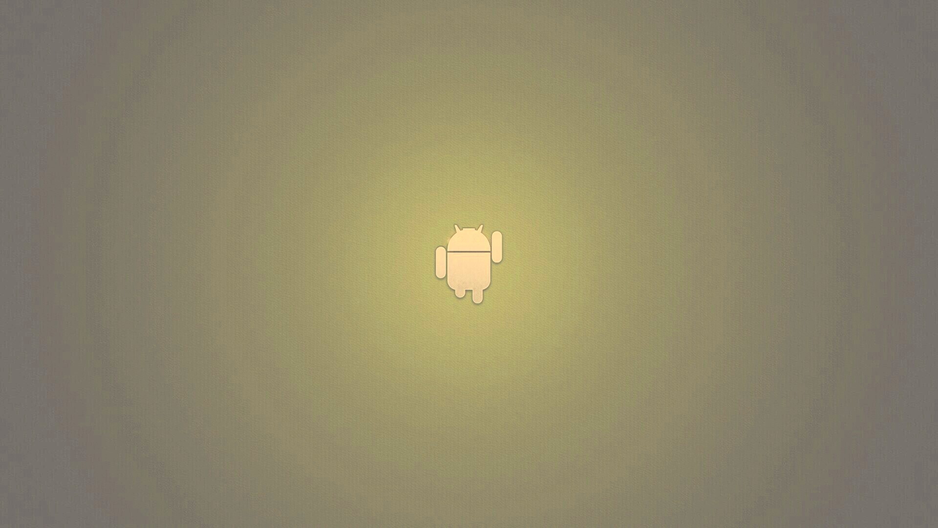 Логотип Android на зеленом фоне обои