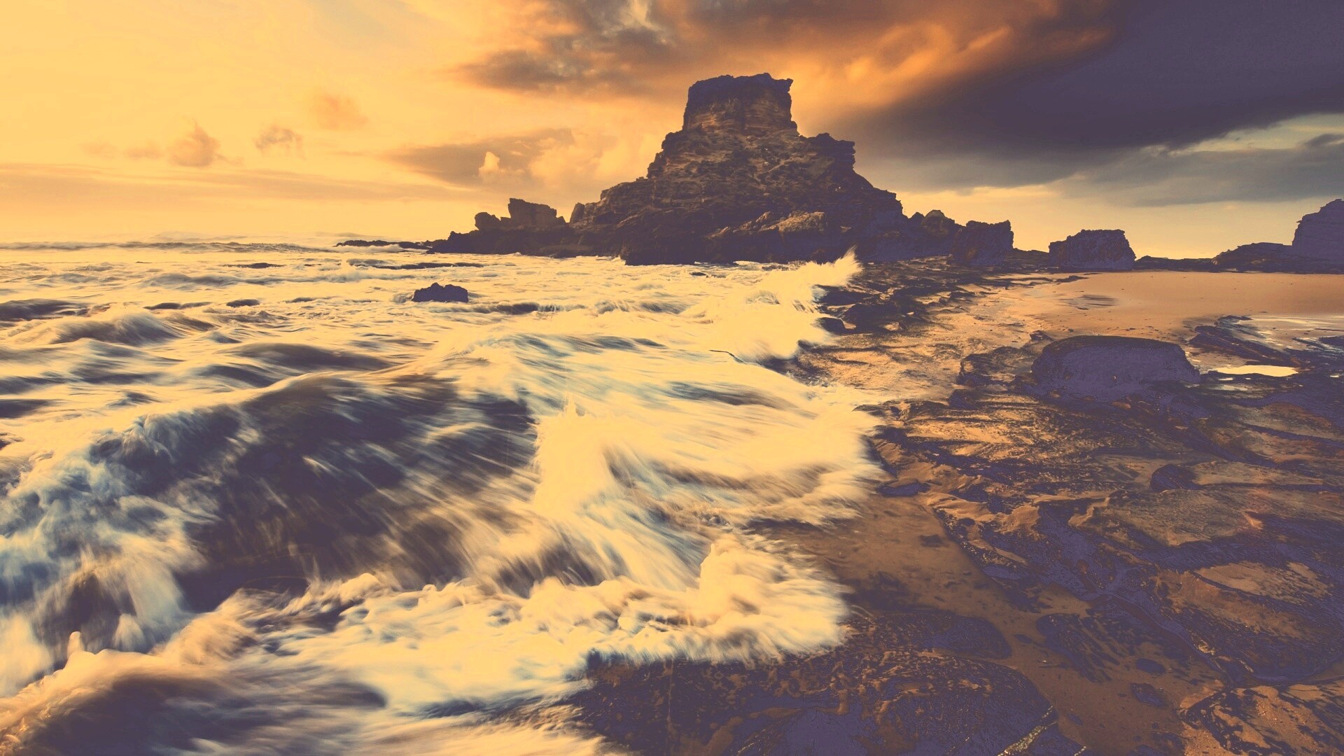 Побережье HDR обои