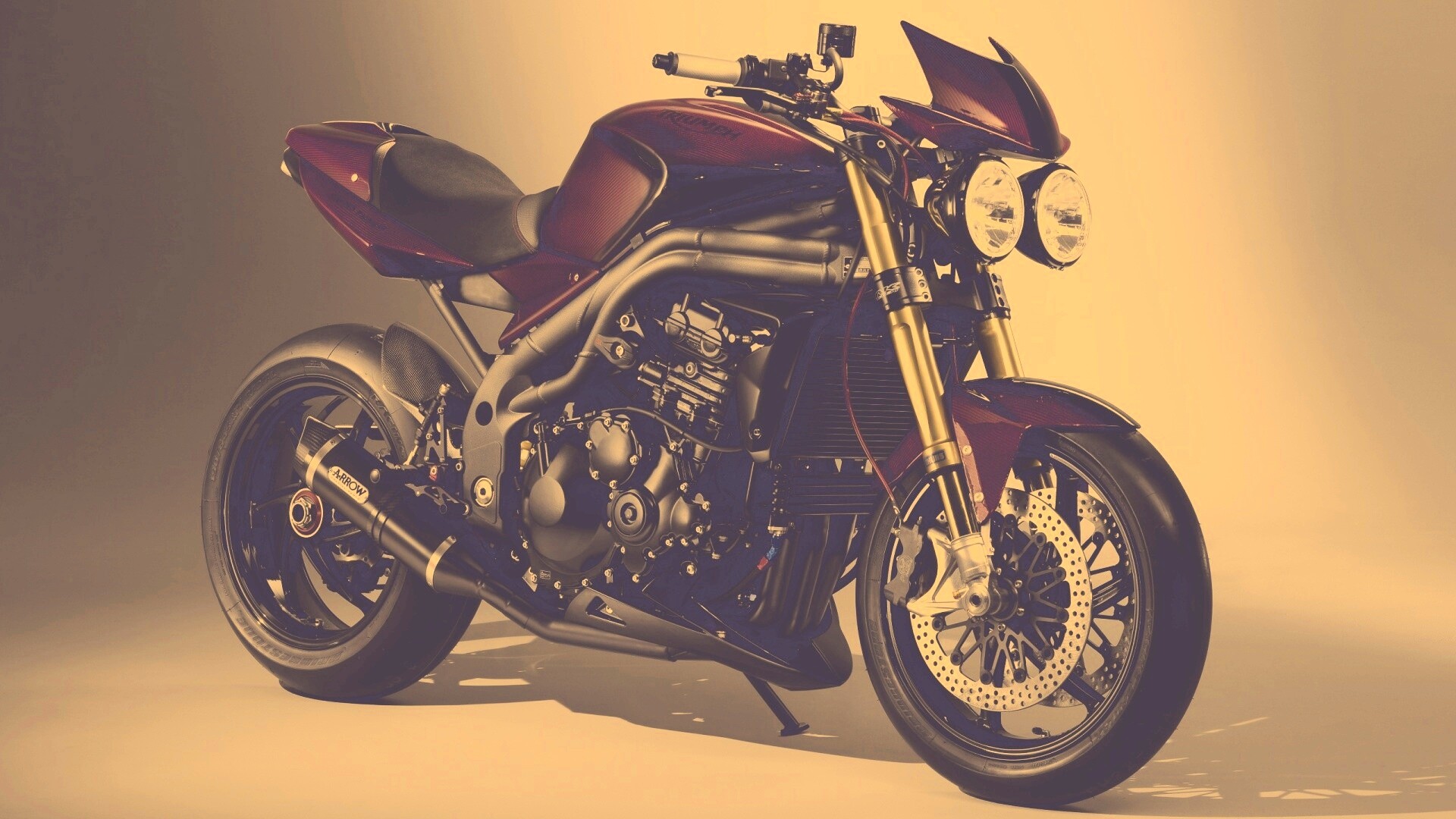 Мотоцикл в фотостудии обои