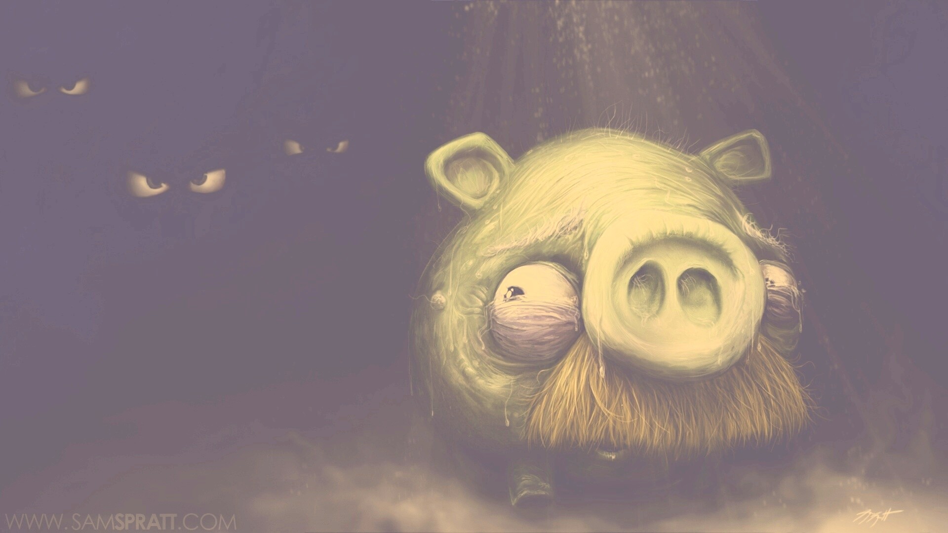 Свинья из Angry Birds обои