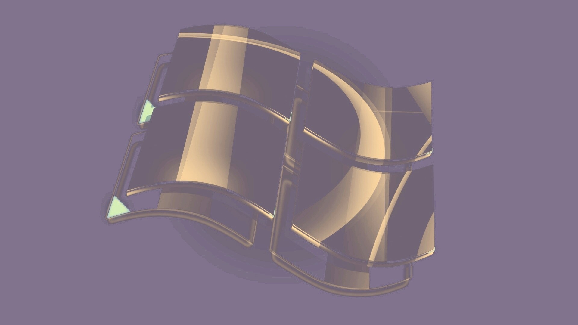 Стеклянный логотип Windows обои