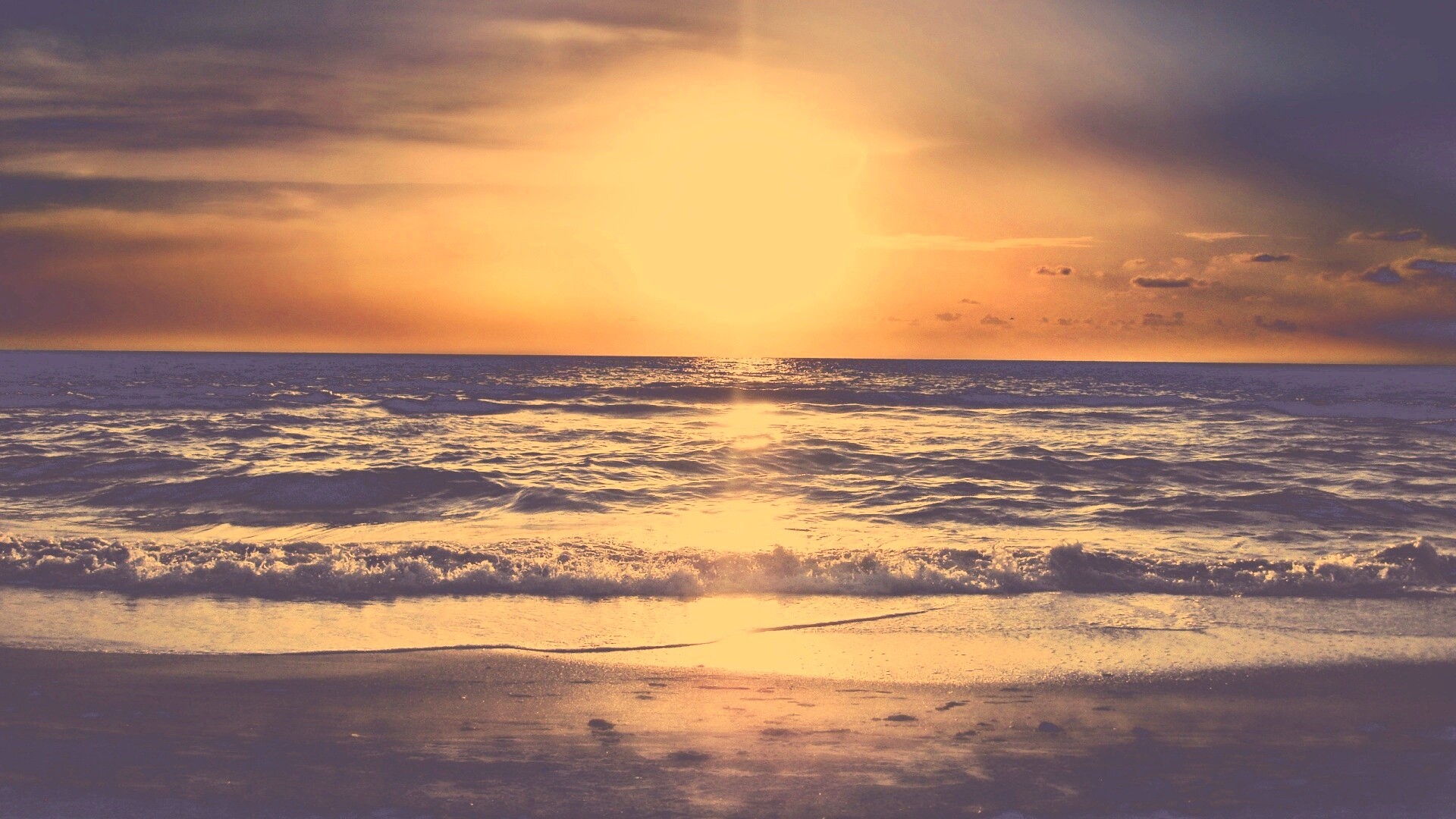 Морской закат обои