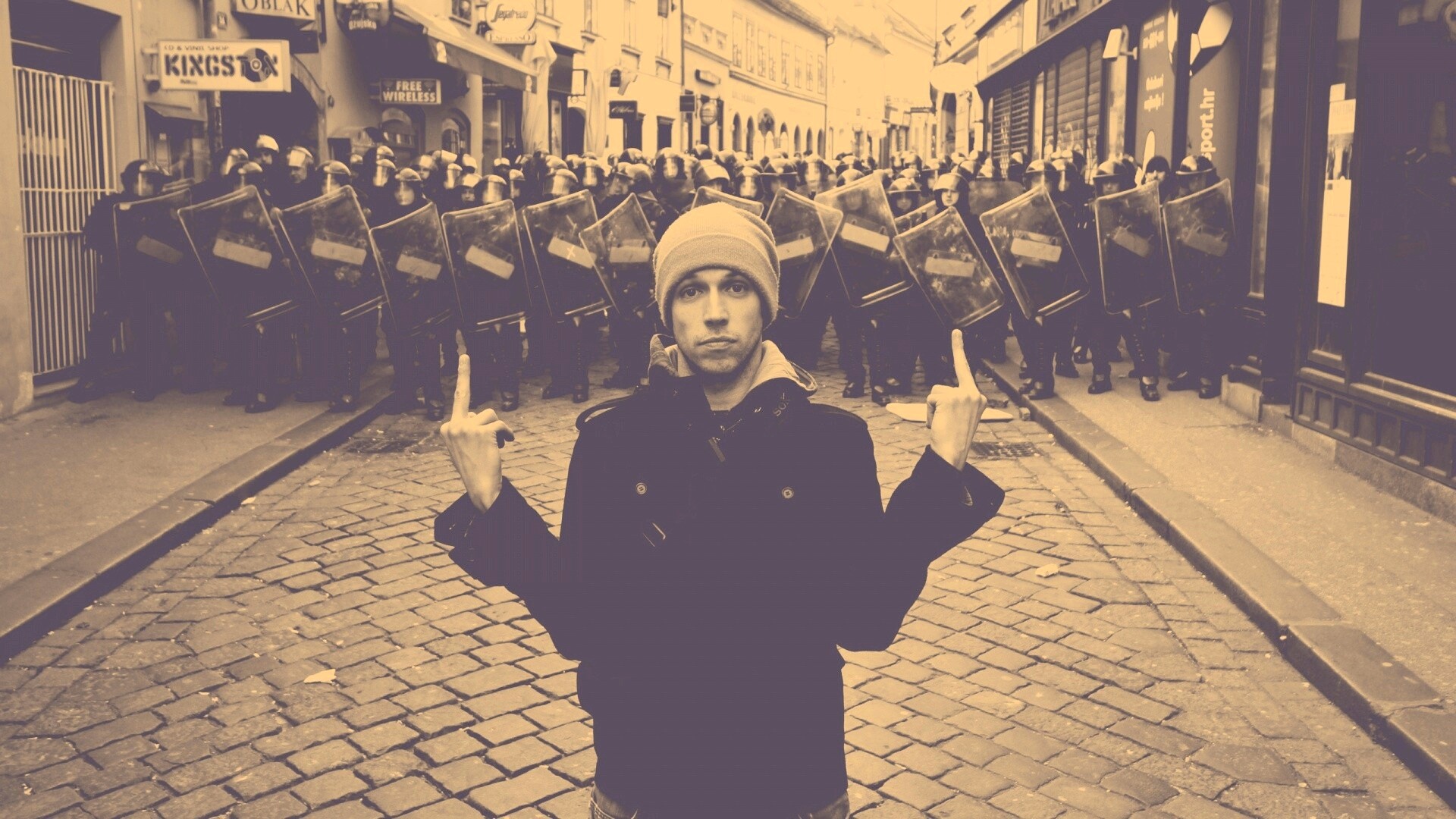 Против системы обои