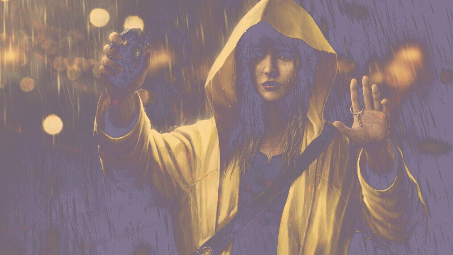 Девушка с гранатой обои