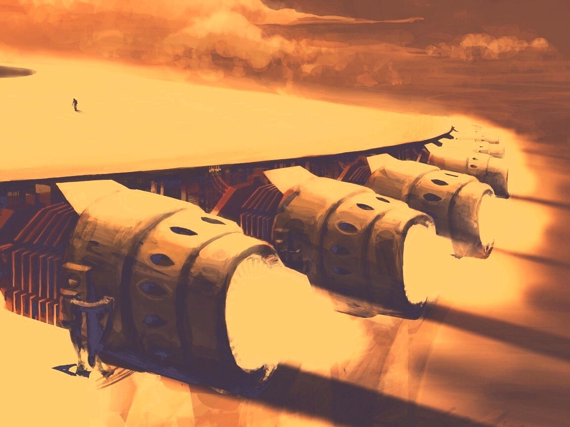 Разгон космического корабля обои