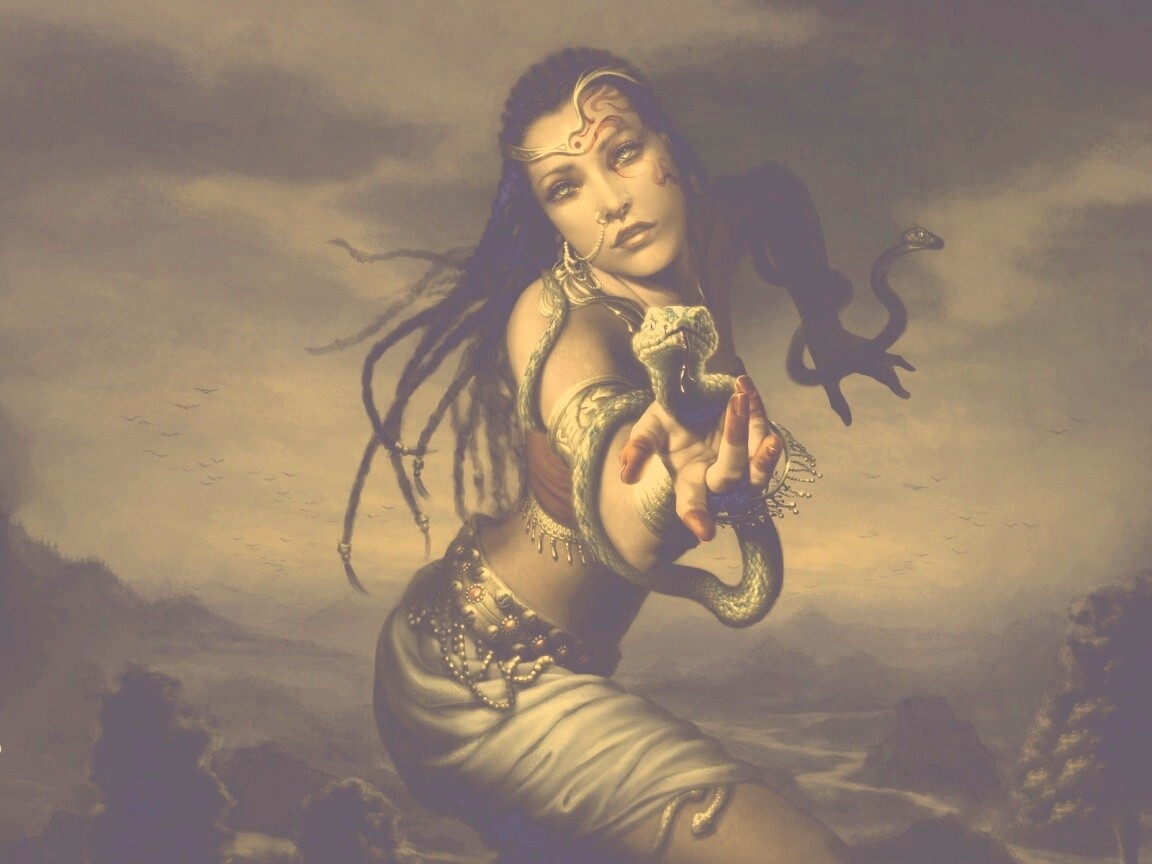 Приручательница змей обои