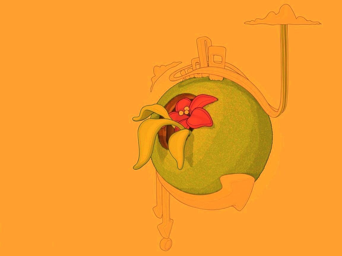 Зелёная планета обои