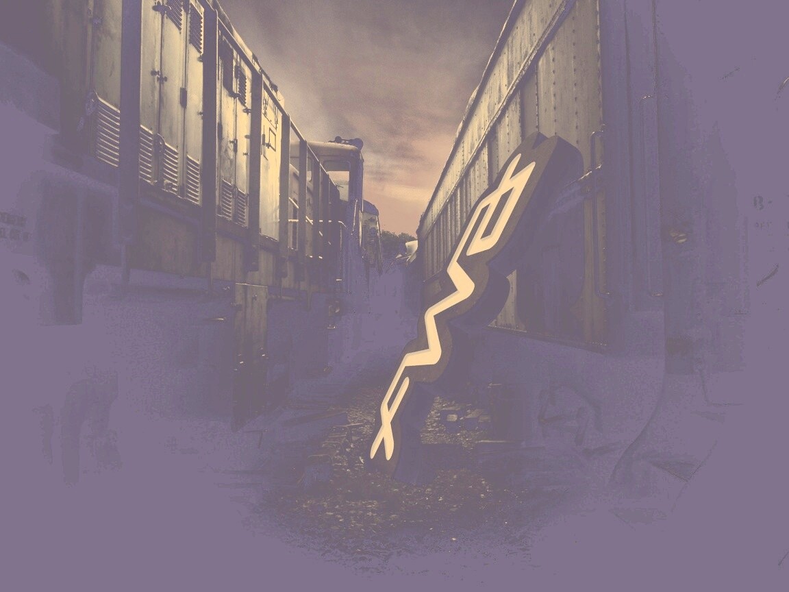 Упавшая вывеска обои