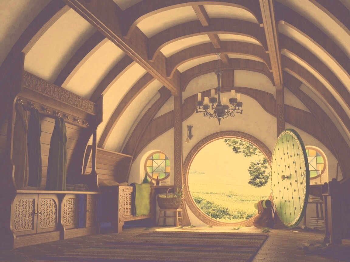 Дом хоббитов обои