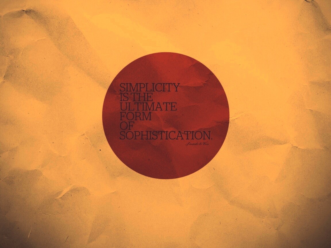 Простота обои