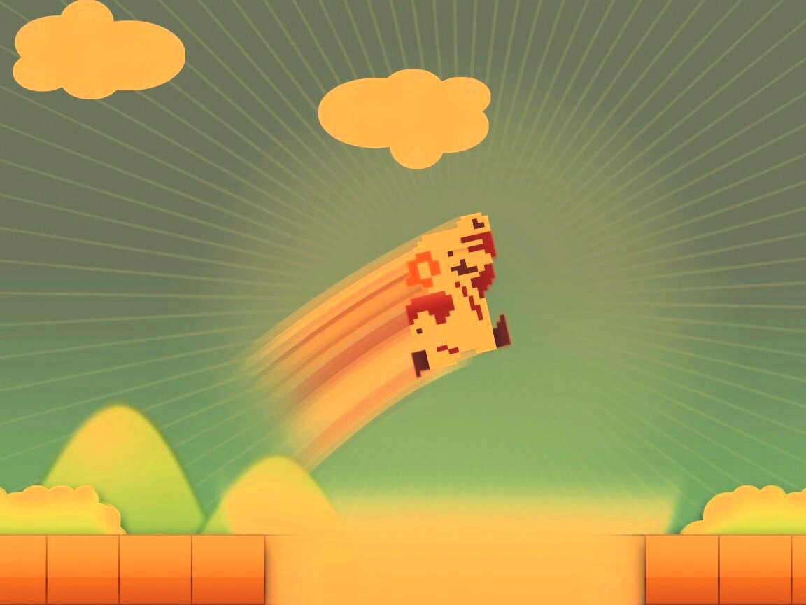 Прыжок Марио обои