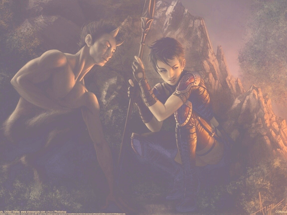 Девушка и сильван обои