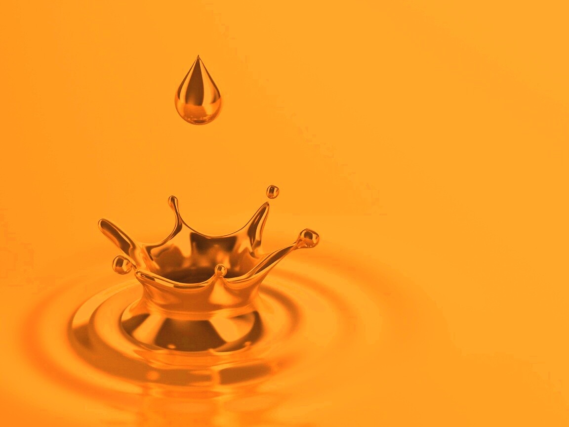Золотая капля обои