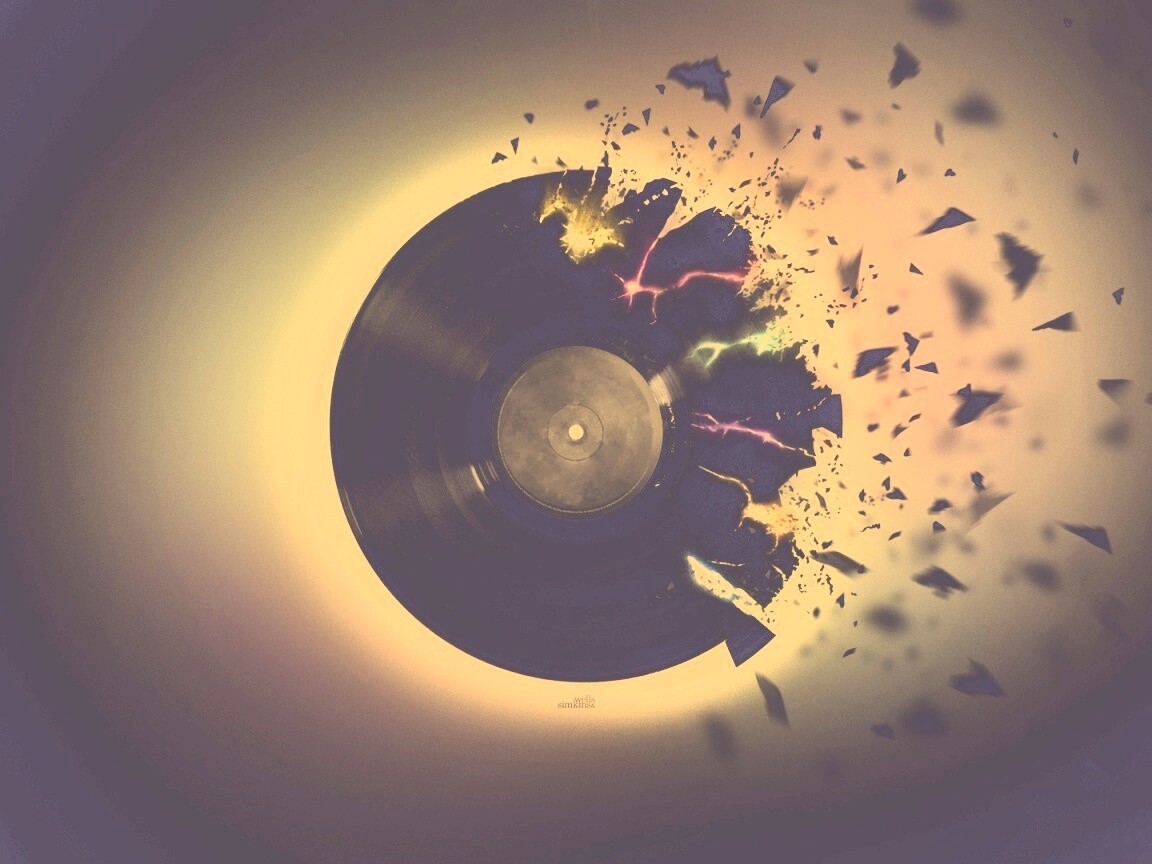 Разрывающийся винил обои