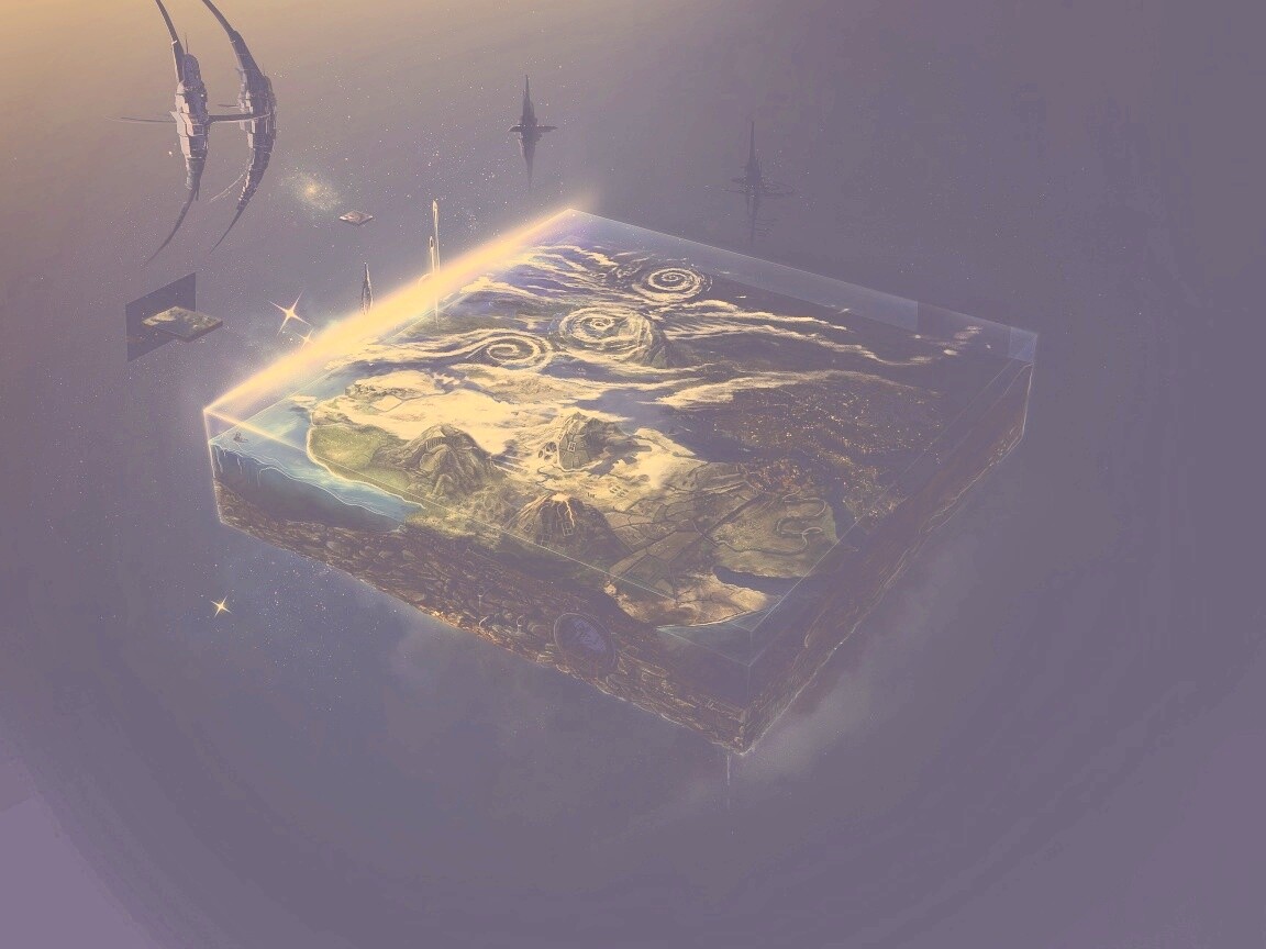 Плоский мир из Homeworld обои