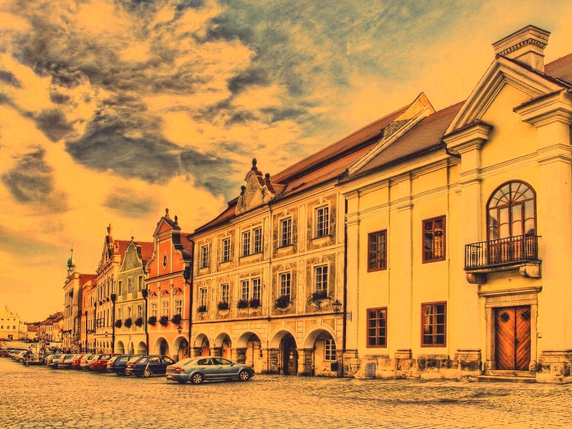 Домики в Чехии обои