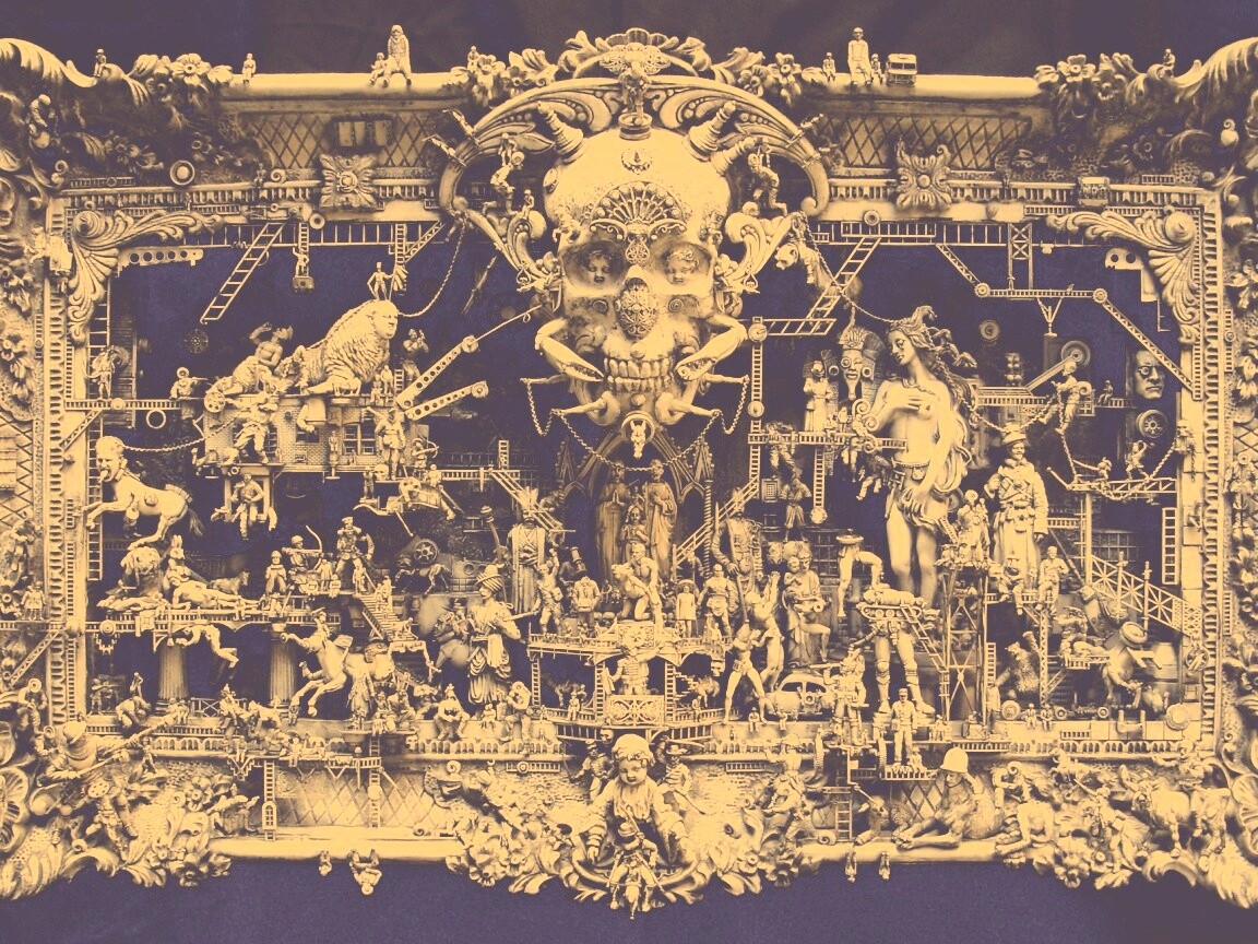 Адская скульптура обои