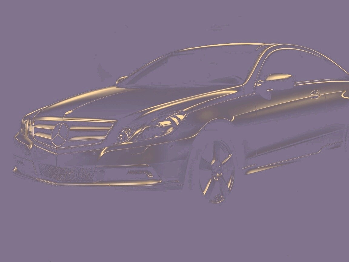 Черный Мерседес обои