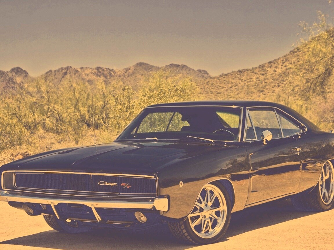 Черный Додж обои