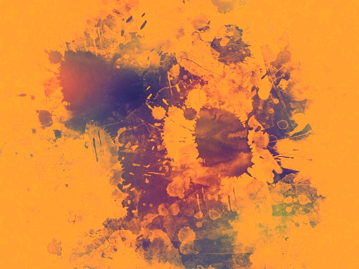 Синие и фиолетовые кляксы обои