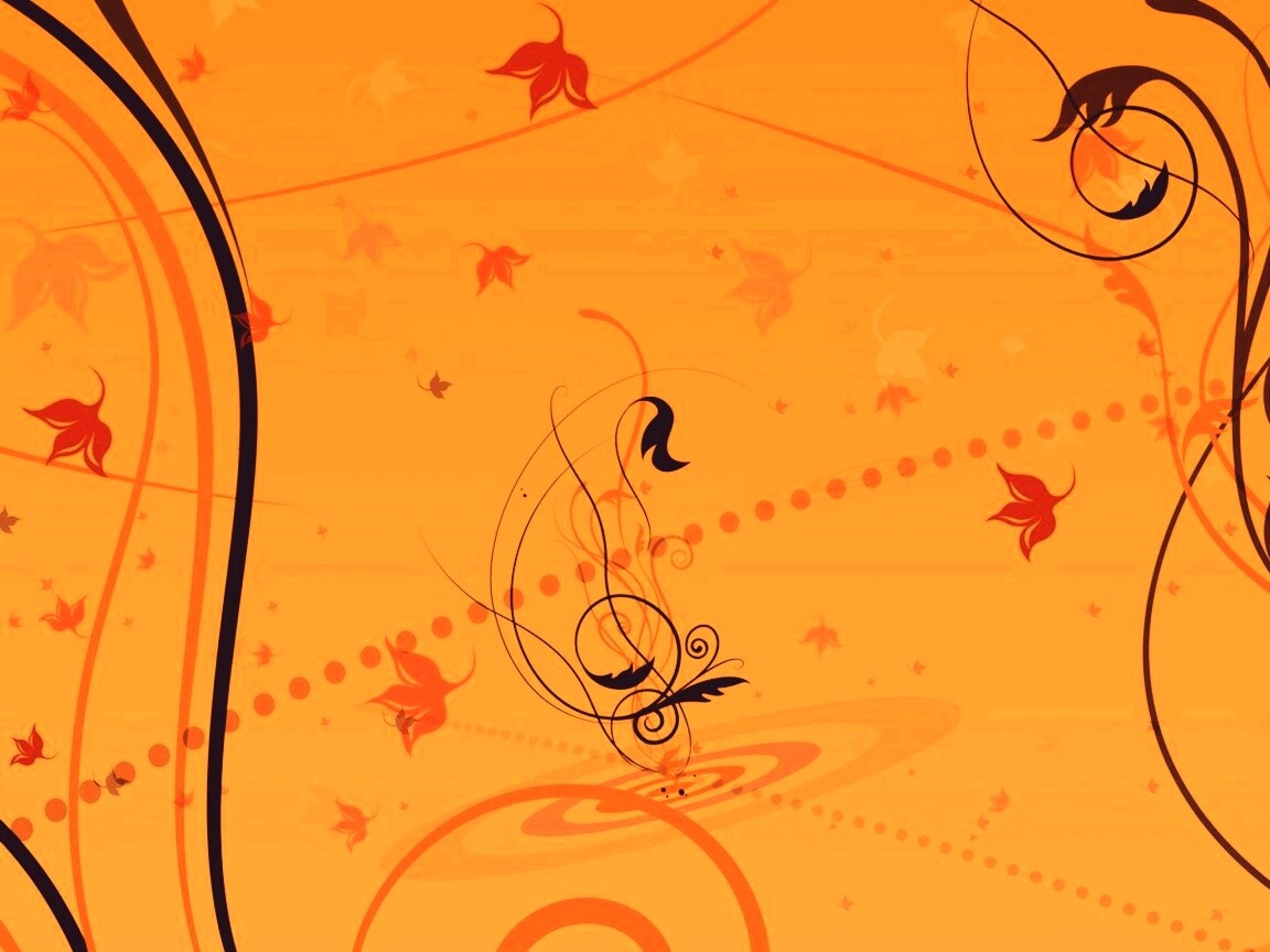 Цветы и завитки обои