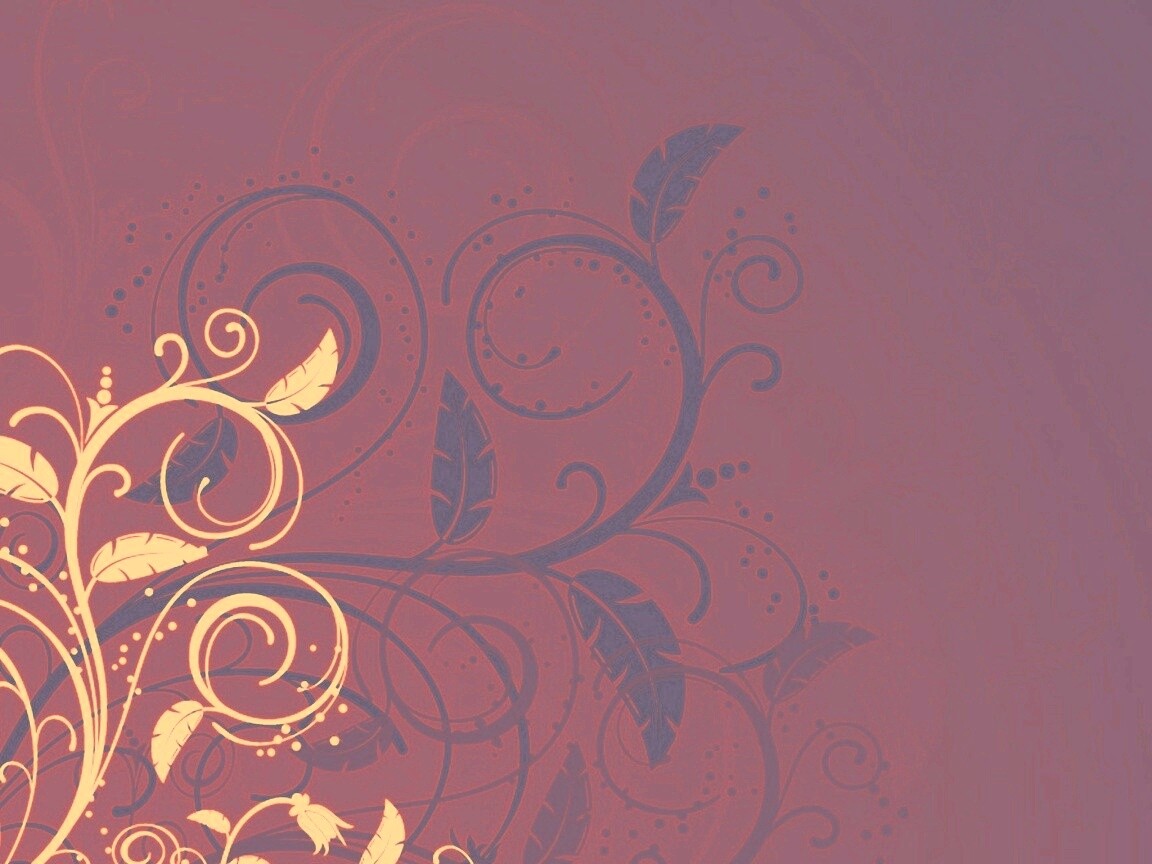 Черно-белые листики на красном фоне обои