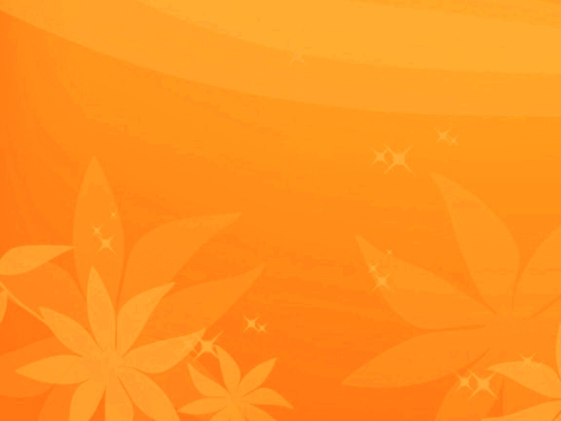 Оранжевый цветочный фон обои