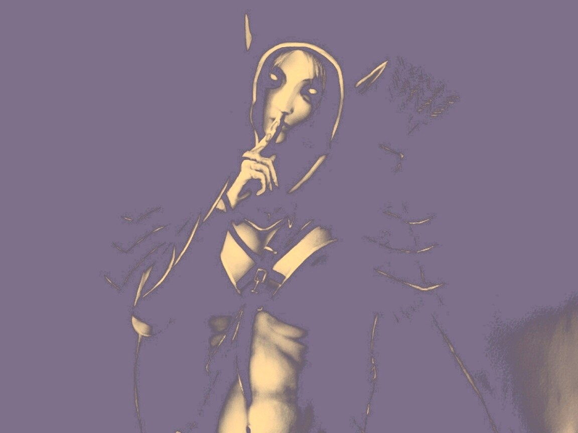 Ночная эльфийка призывает к тишине обои