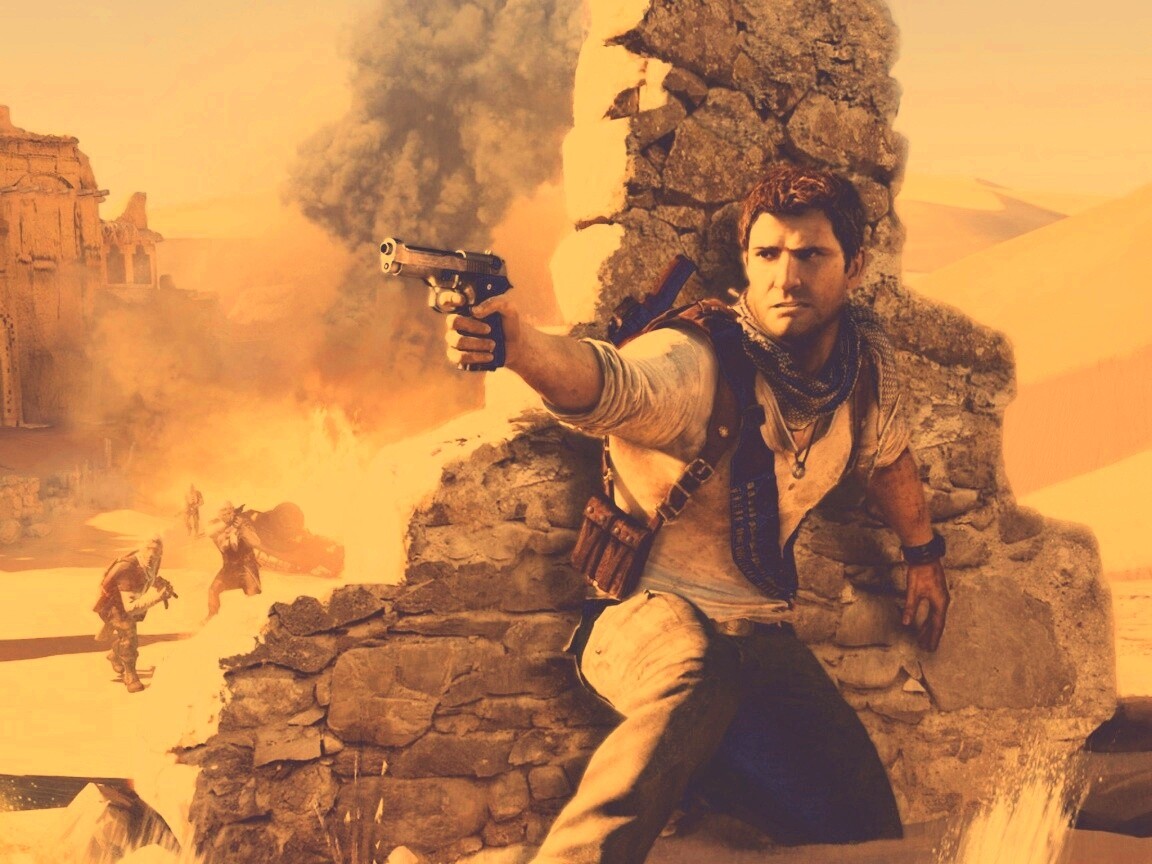 Бой в пустыне обои