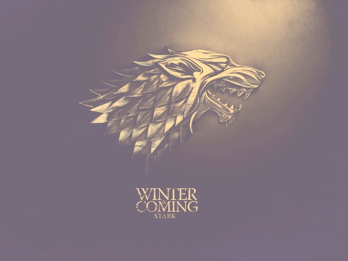 Металлический герб дома Старков обои