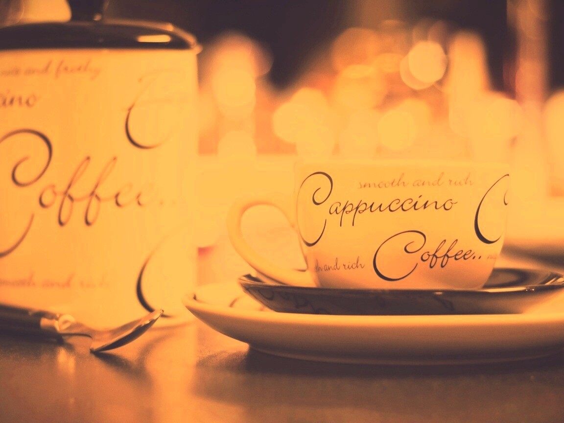 Чашечка капучино обои