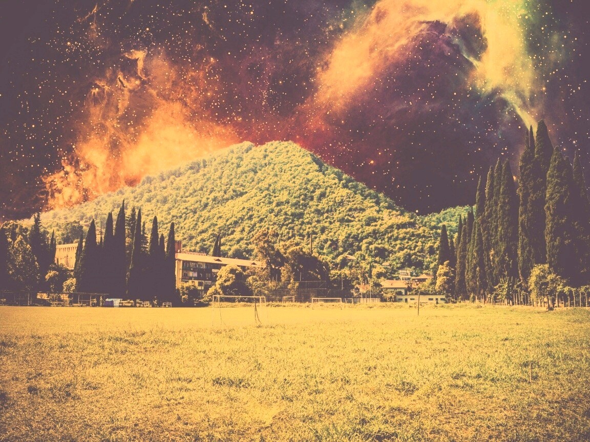 Под удивительным небом обои