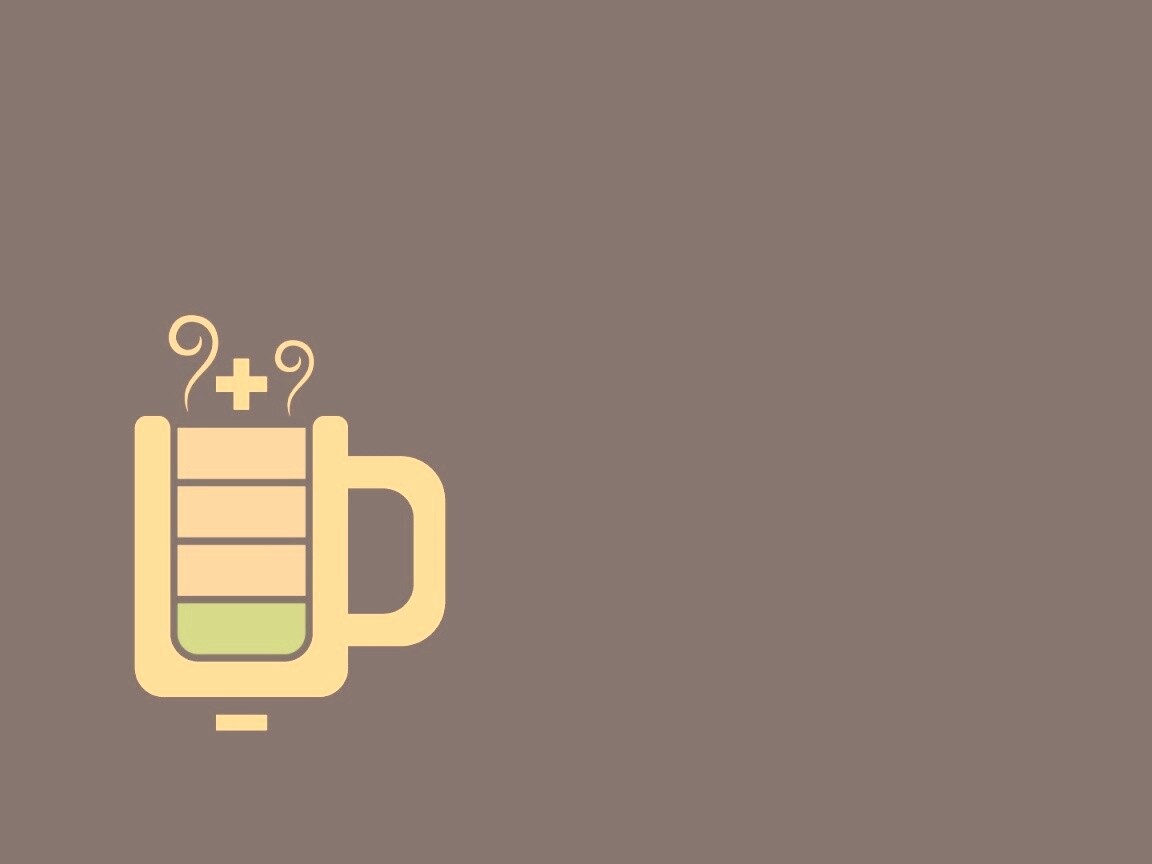 Зарядка от кофе обои