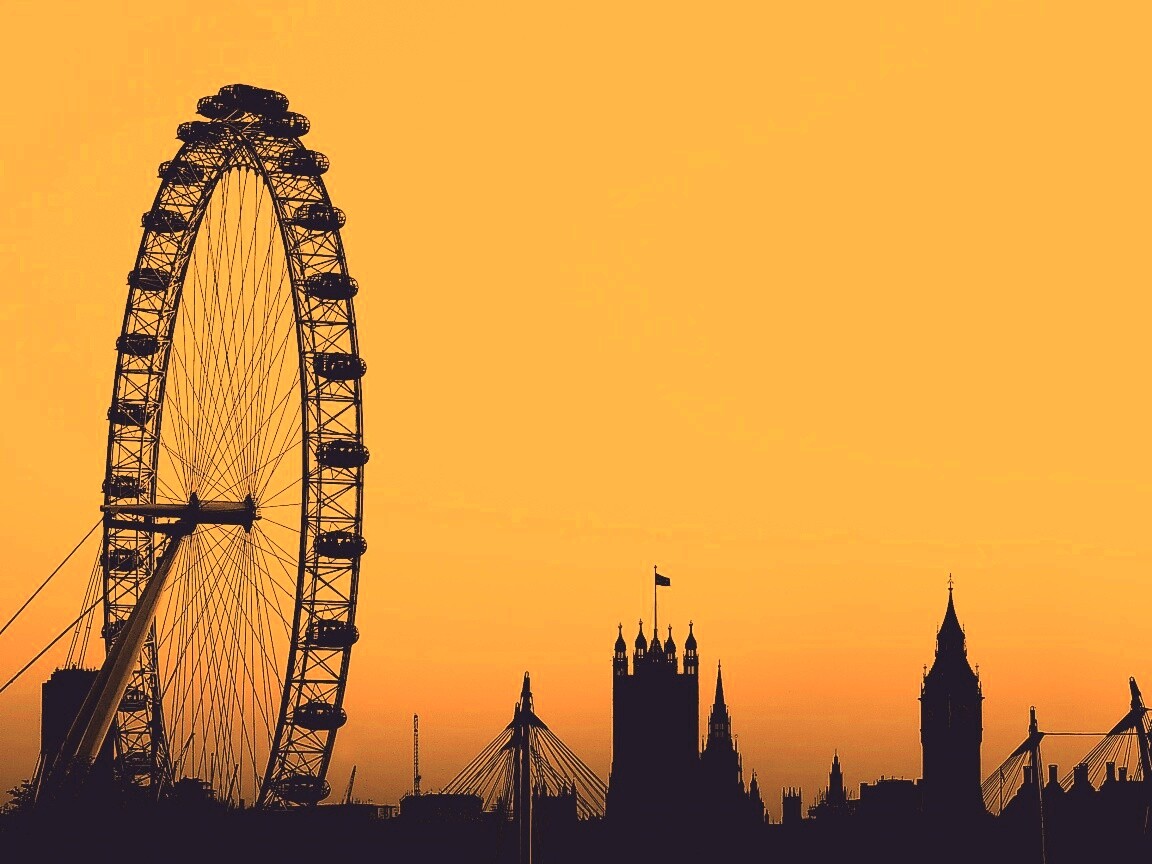 Силуэт Лондона обои