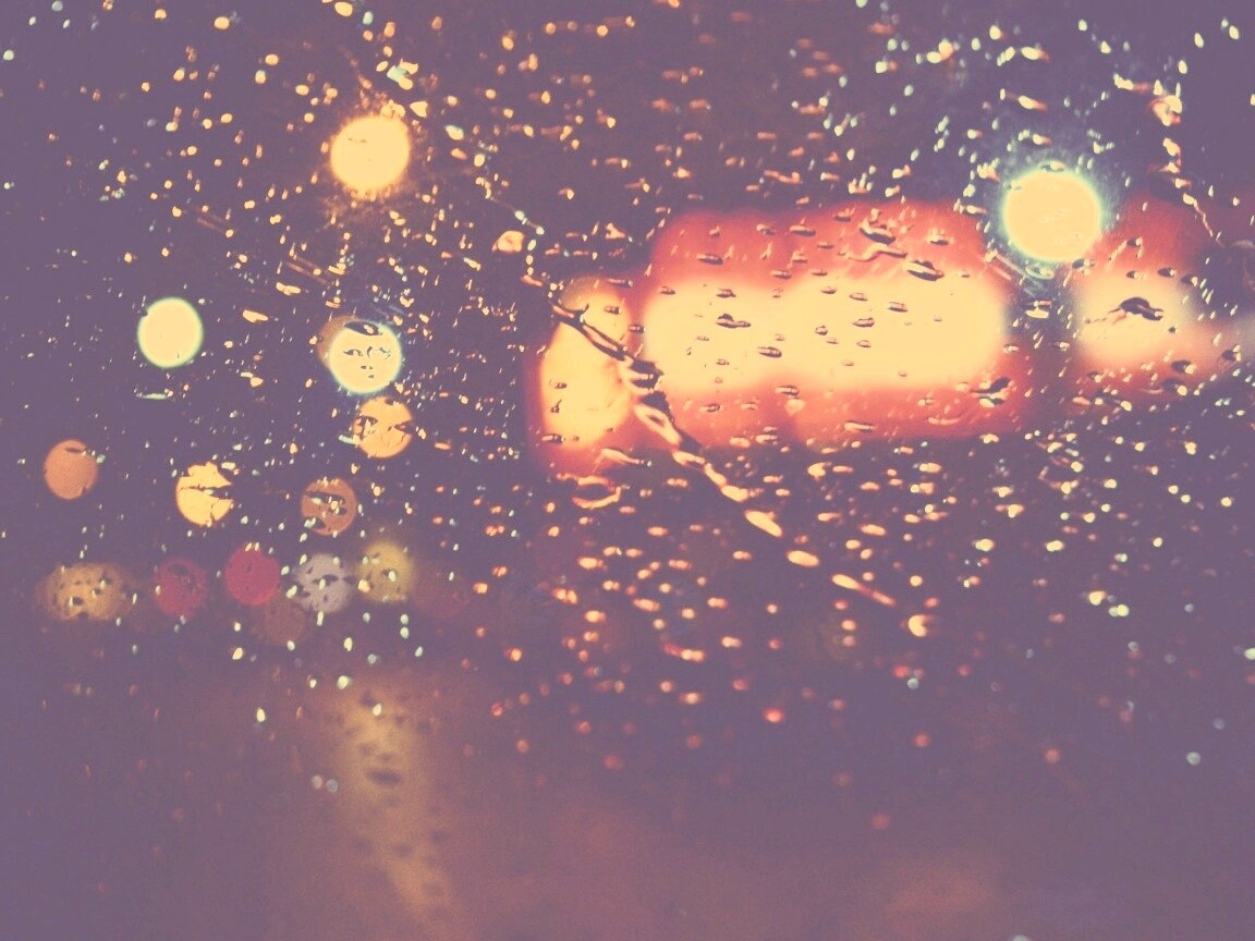 Дождь на стекле обои