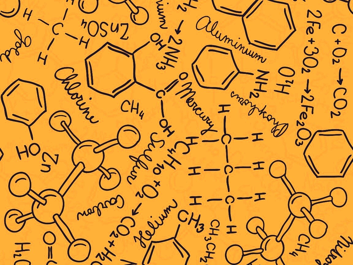 Химические формулы обои