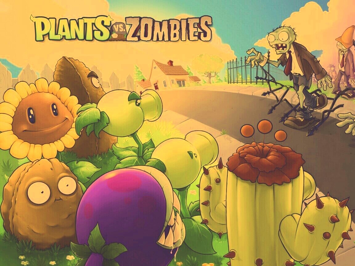 Plants vs zombies обои
