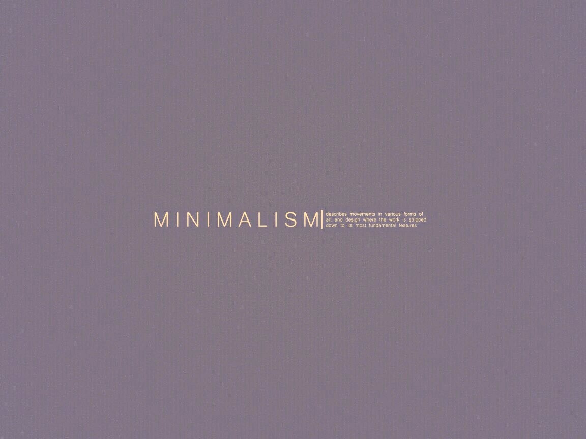 Минимализм обои