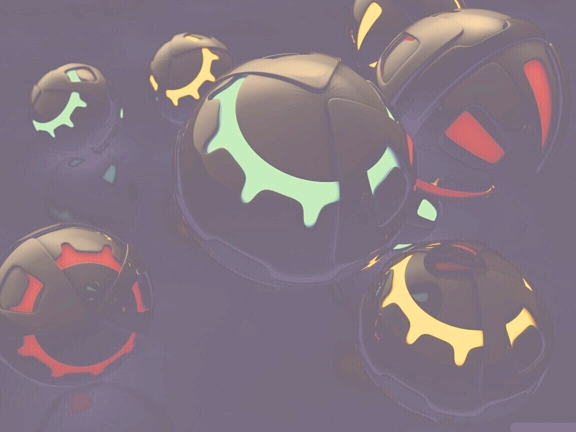 Трёхмерные шары обои