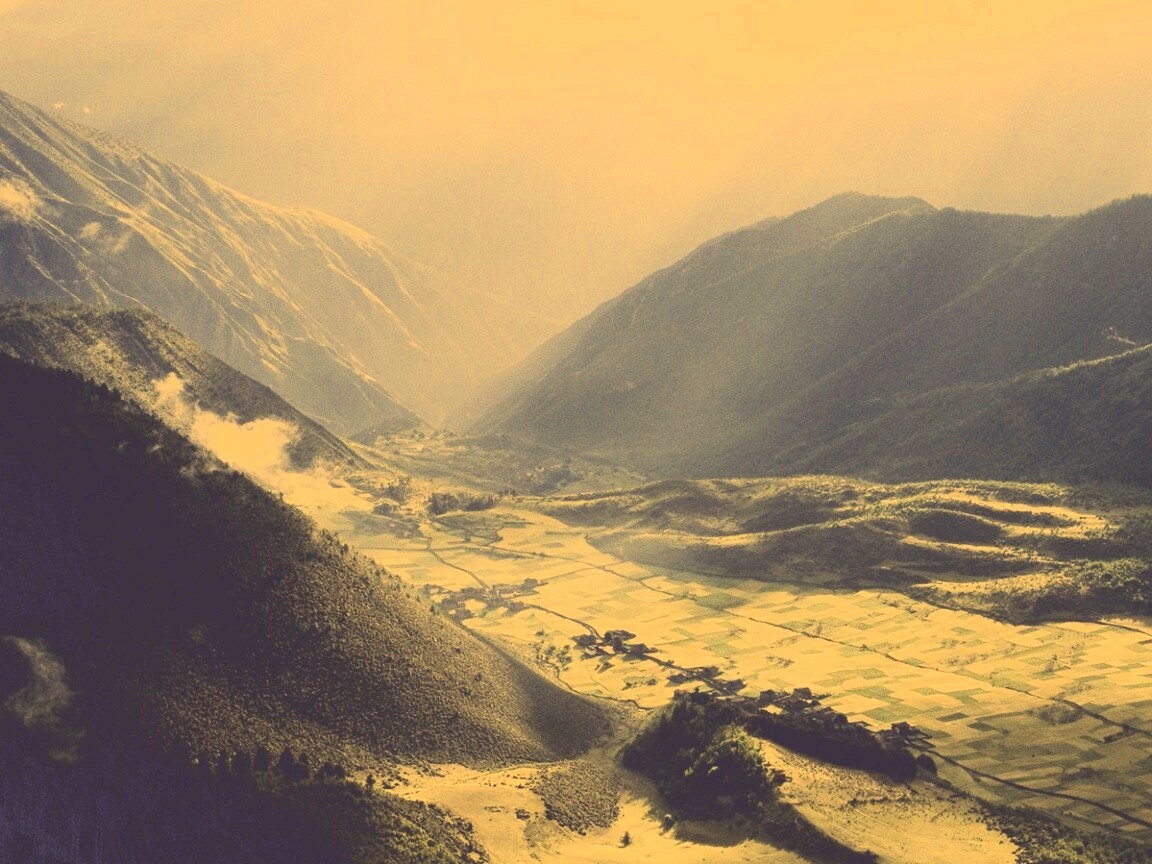 Горная долина обои