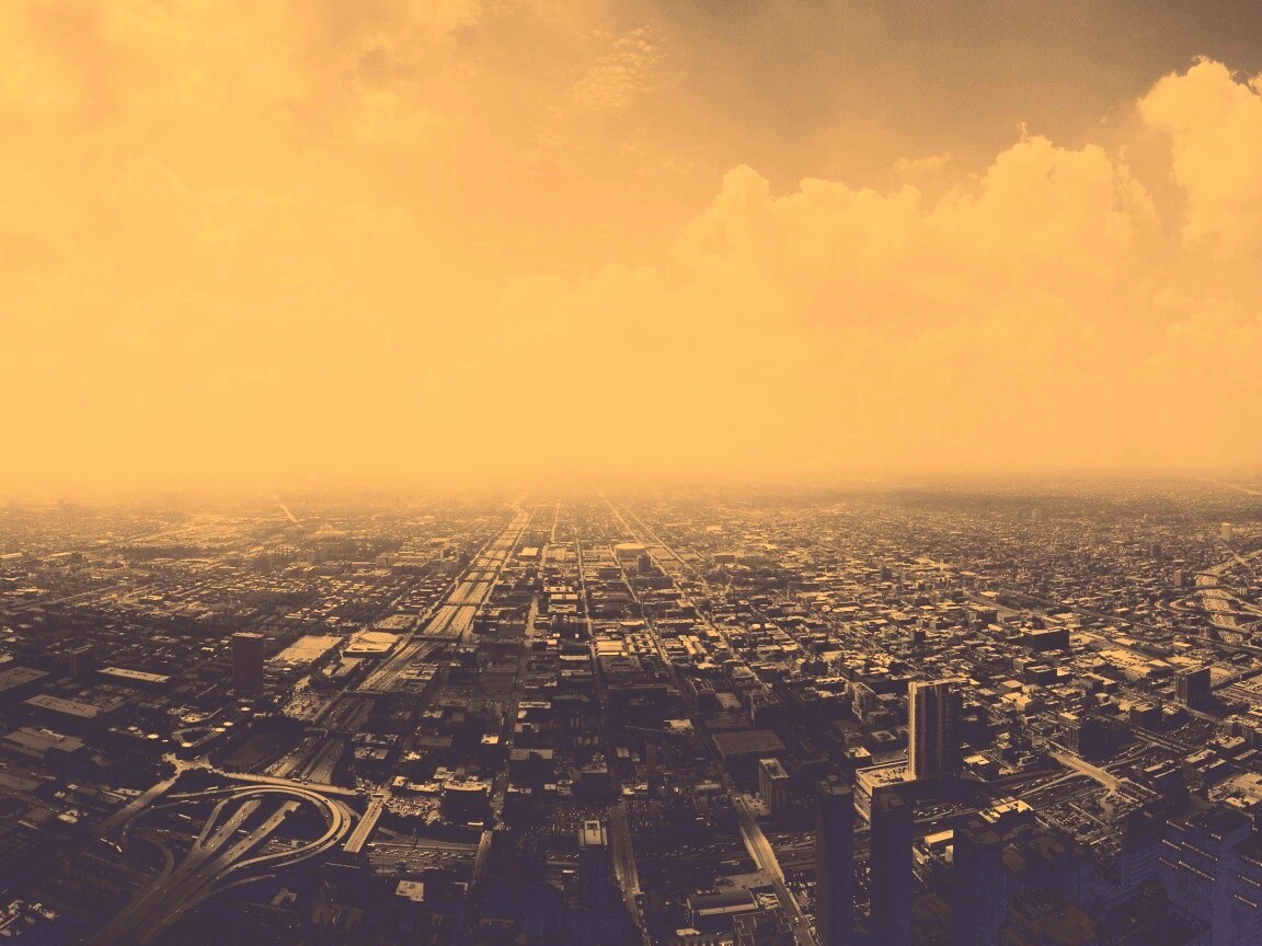 Город: вид сверху обои