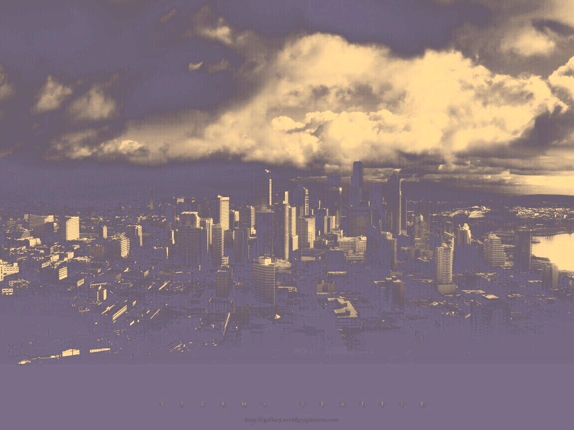 Штормовой Сиэтл обои