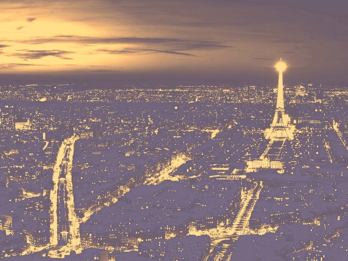 Ночной париж обои