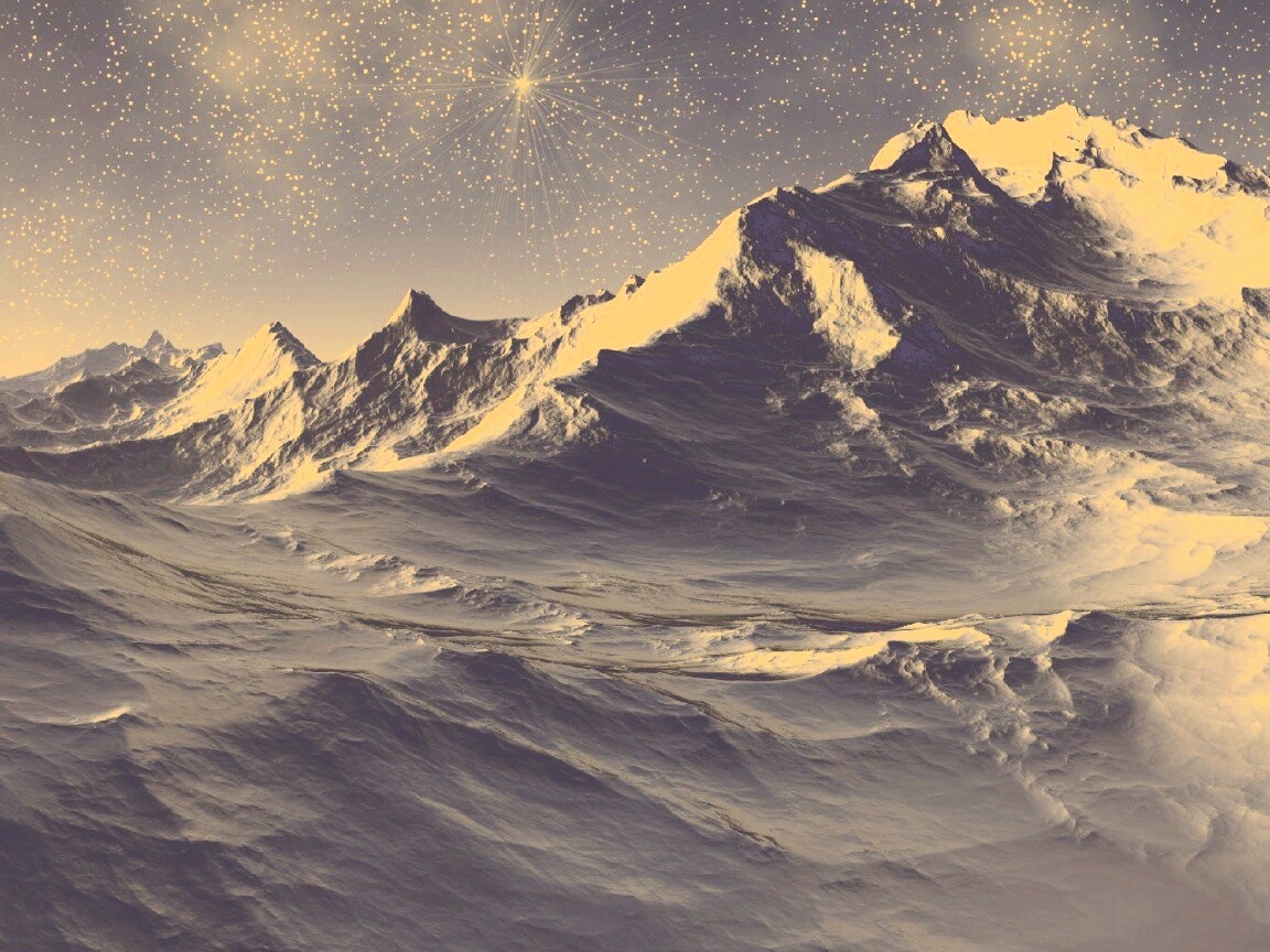 Северные горы обои