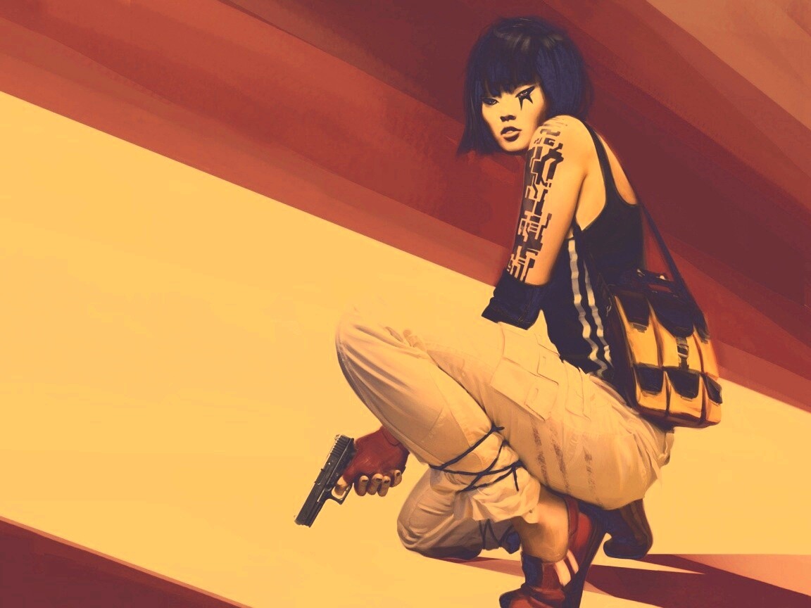 Фейт с пистолетом обои