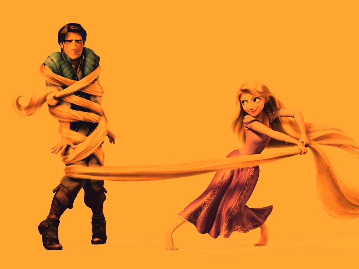 Рапунцель и пойманный Флин обои